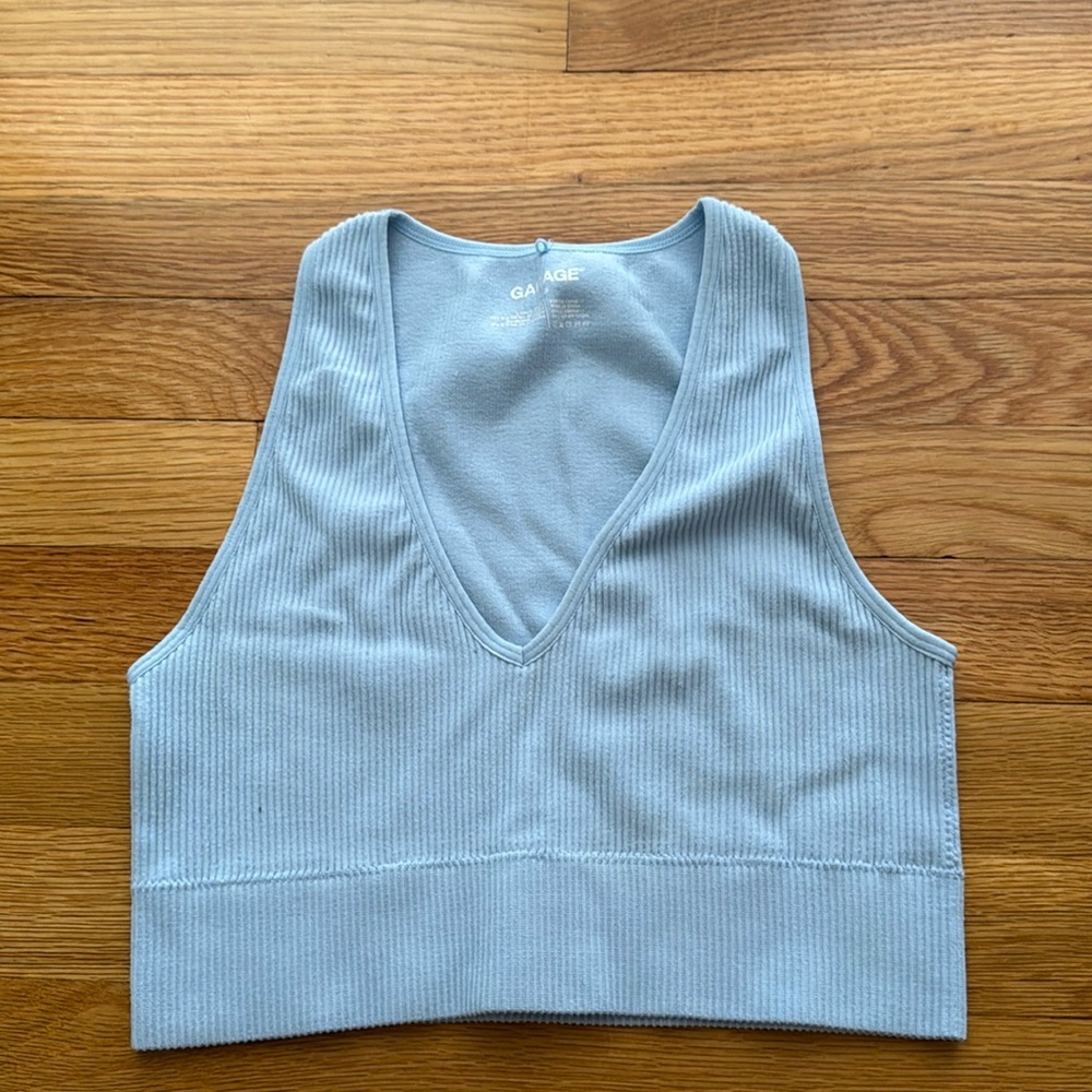 NWOT garage v-neck crop top